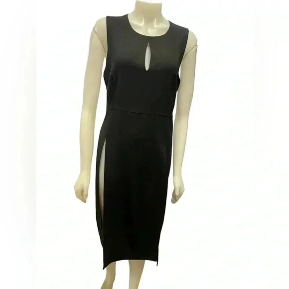 Marciano Black Sleeveless Midi Dress  Size Large - Picture 3 of 12